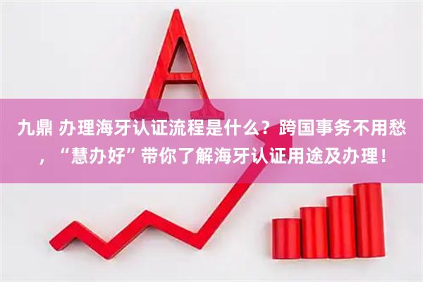 九鼎 办理海牙认证流程是什么？跨国事务不用愁，“慧办好”带你了解海牙认证用途及办理！